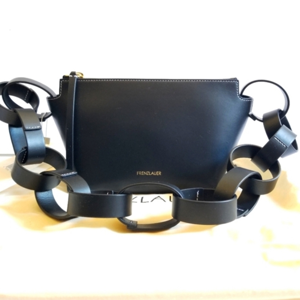 Frenzlauer Bowl Black Leather Shoulder Bag - Picture 3 of 10